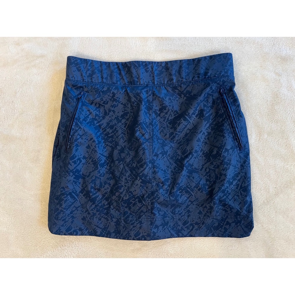 Orvis Womens Size S‎ Athletic Skirt Skort Navy Blue Print Golf Tennis Travel